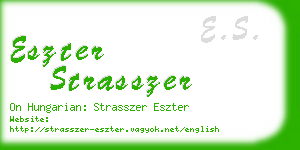 eszter strasszer business card